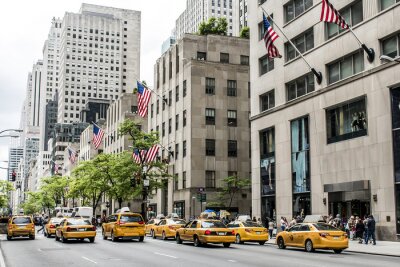 Bild Taxis New York City Straßen