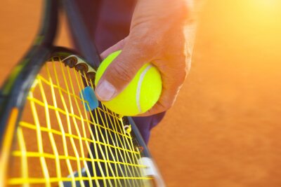 Bild Tennis in Sonnenstrahlen