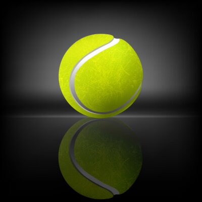 Tennisball und sein Absprungverhalten