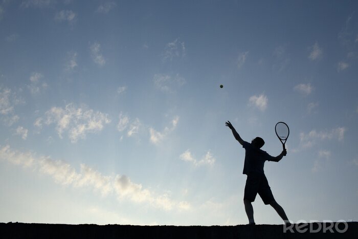 Bild Tennisspiel an frischer Luft