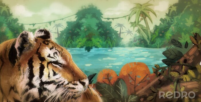 Bild Tiger im Dschungel