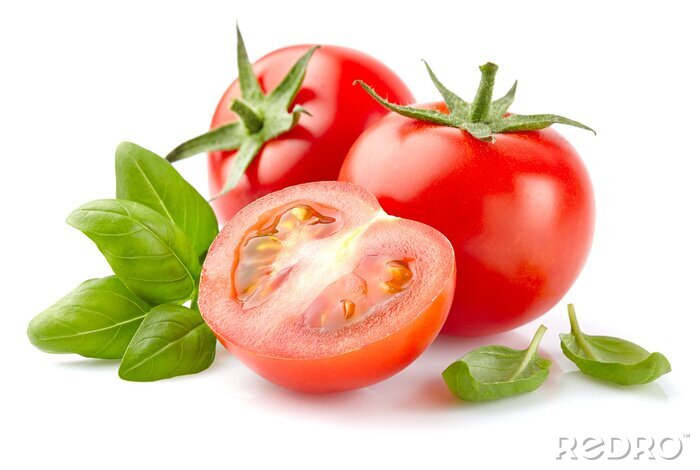 Bild Tomaten und Basilikum
