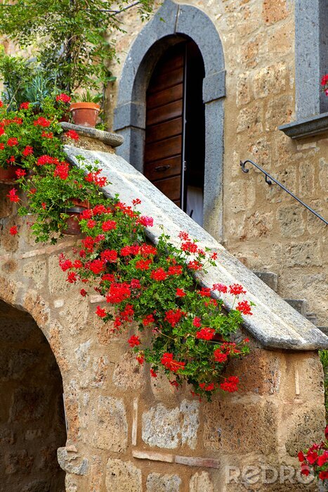 Bild Toskana alte Treppe
