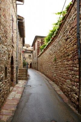 Toskana historische Mauern