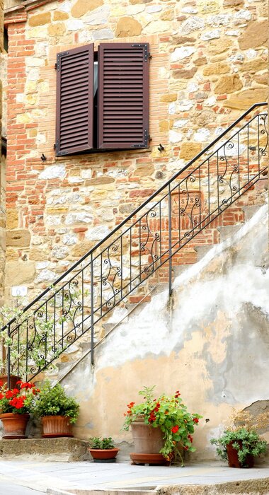 Bild Toskana klassische Fensterläden