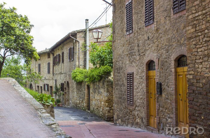Bild Toskana Straße San Gimignano