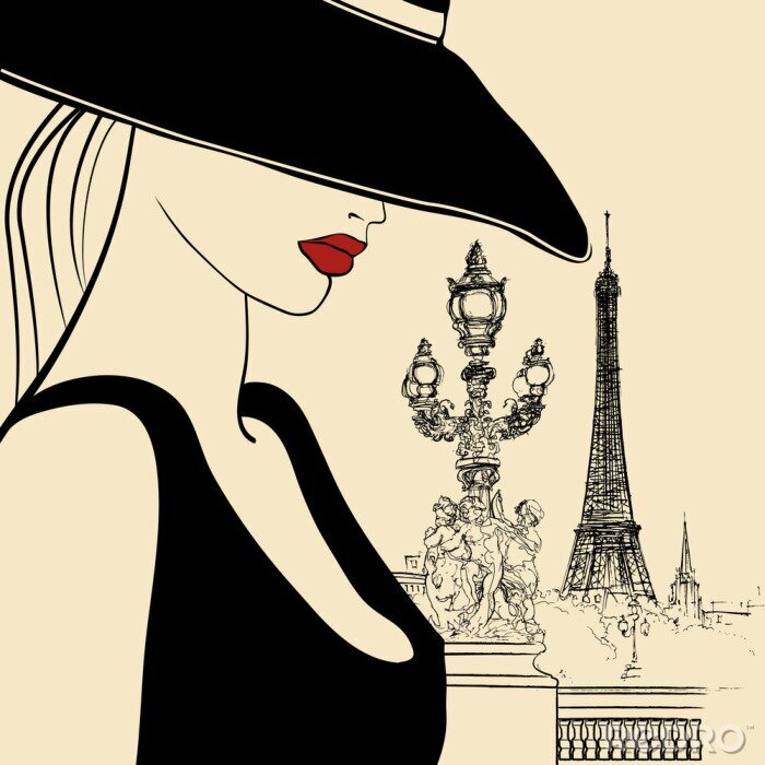 Bild Touristin in Paris