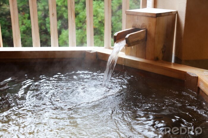 Bild Traditionelles japanisches Badehaus