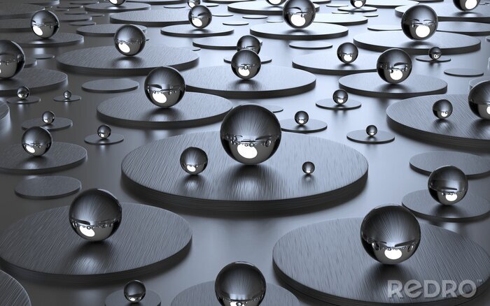 Bild Transparente abstrakte Kugeln