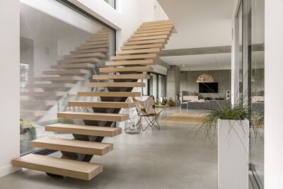 Bild Treppe in einer modernen Villa