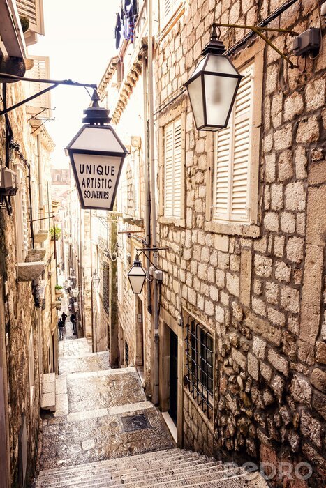 Bild Treppe und Gassen in Dubrovnik