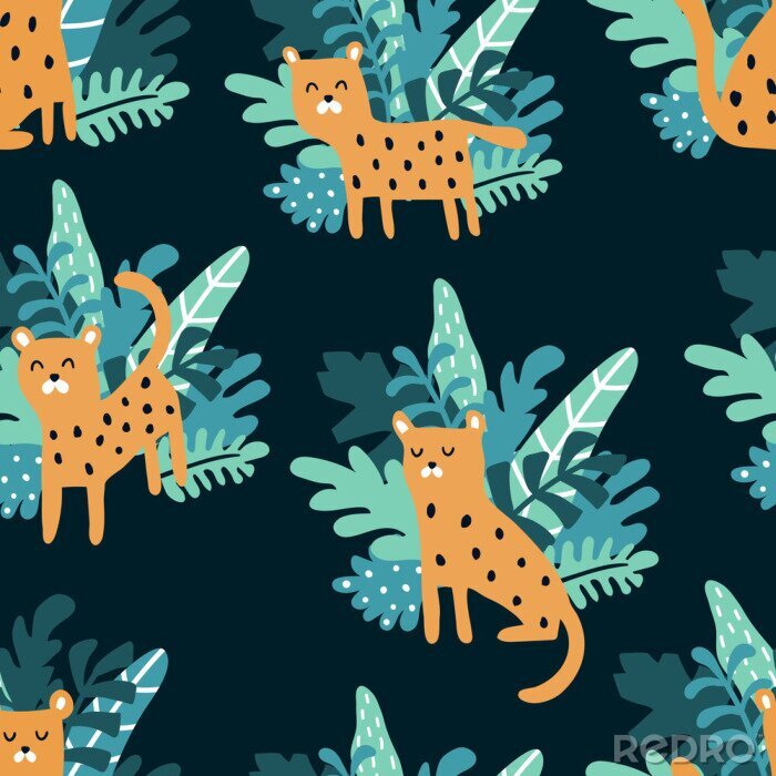 Bild Tropen mit einem Tier für Kinder