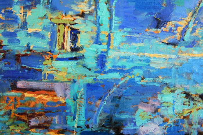 Bild Türkisfarbene Abstraktion