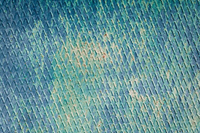 Bild Türkisfarbene Metallstruktur