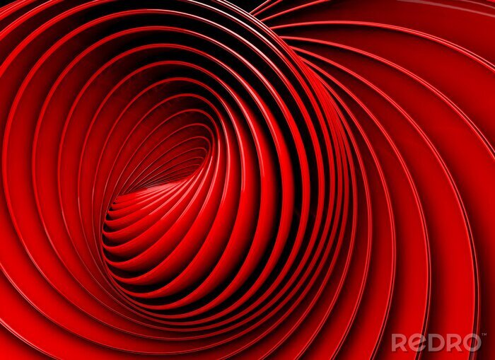 Bild Tunnel der Liebe in Rot