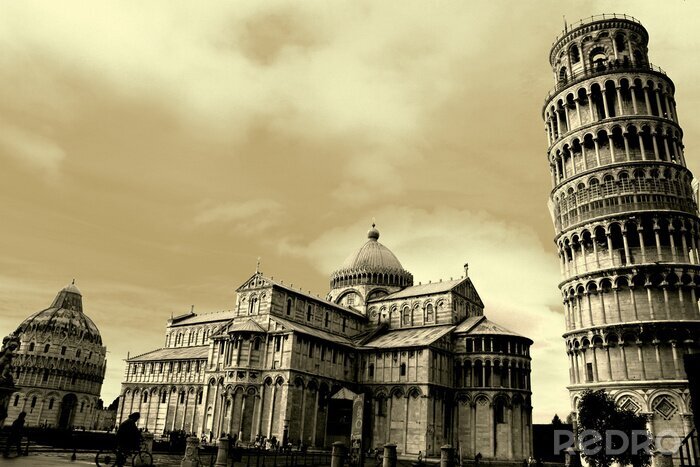 Bild Turm in Pisa in Sepia