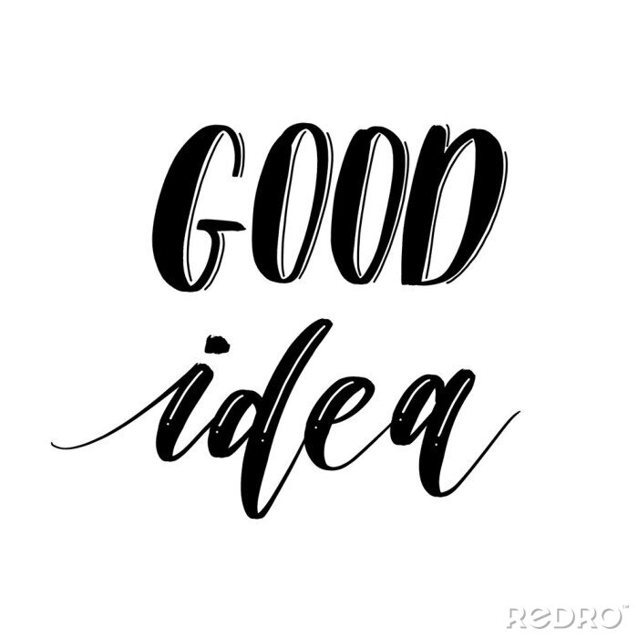 Bild Typografie mit einer guten Idee