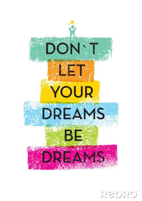 Bild Typografische Inschrift über Träume