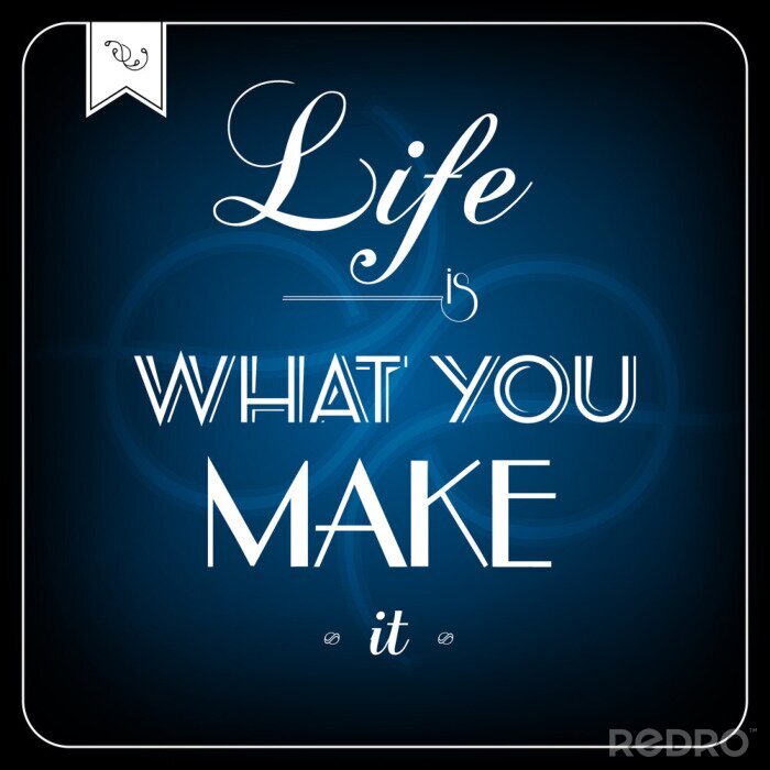 Bild Typografische Motivationskarte