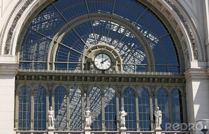 Bild Uhr am Bahnhof in Budapest