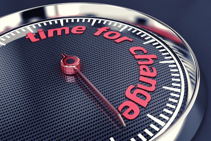 Bild Uhr mit motivierender Aufschrift