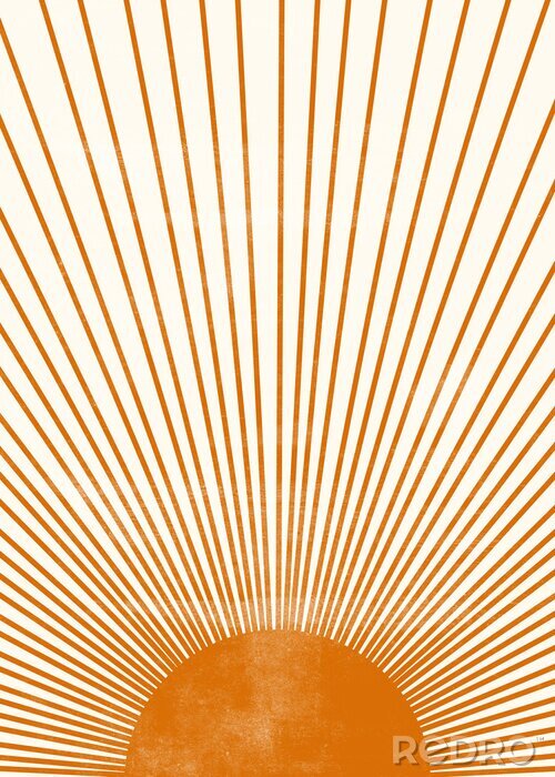 Bild Untergehende Sonne im Boho-Stil