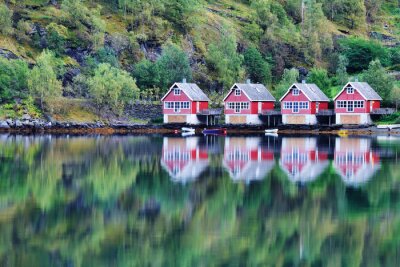 Urlaub skandinavische Landschaft am See