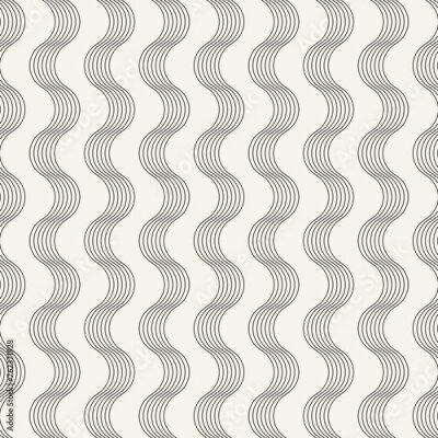 Bild Vector seamless pattern. Repeating geometric elements. Stylish monochrome background design.