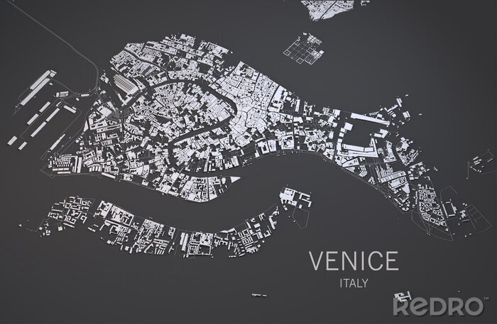 Bild Venedig und Stadtplan
