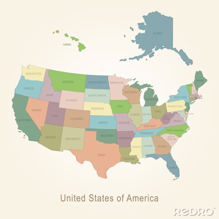 Bild Vereinigte Staaten auf der Karte