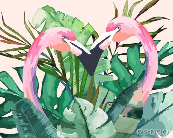 Bild Verliebte Flamingos