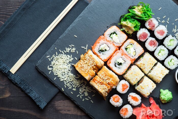 Bild Verschiedene Arten von Sushi