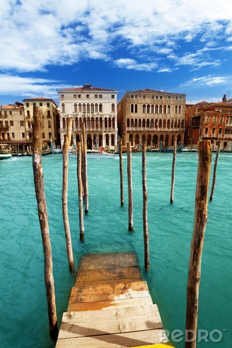 Bild Versunkener Steg in Venedig