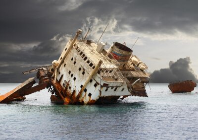 Versunkenes Schiffswrack
