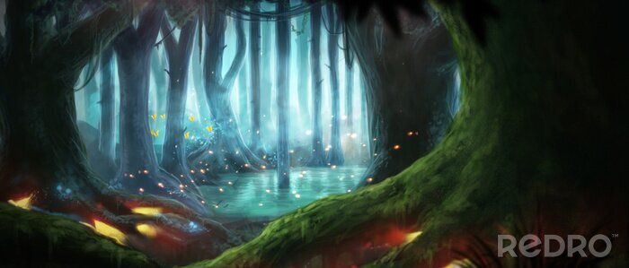 Bild Verwunschener Wald und See