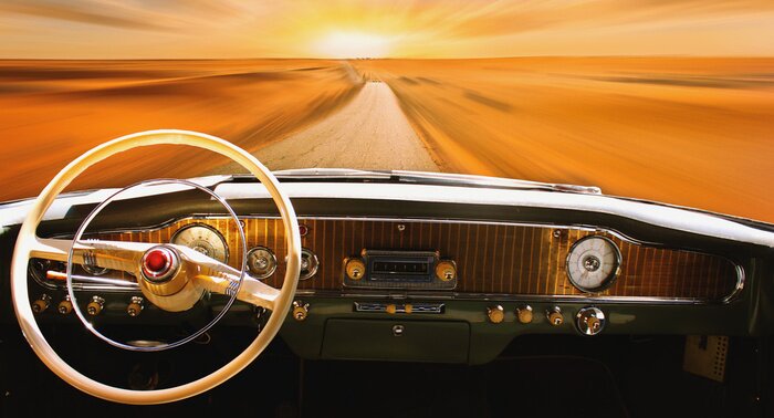 Bild Vintage Armaturenbrett des Autos