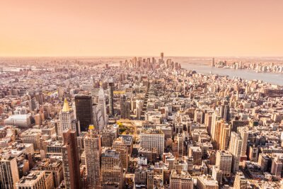 Vintage Blick auf New York City