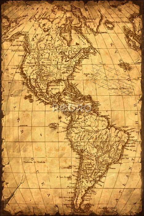 Bild Vintage-Karte von Amerika