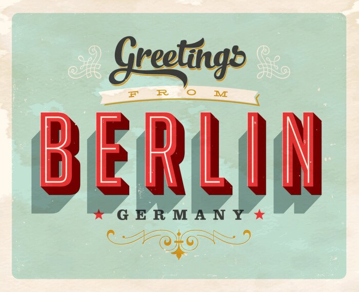 Bild Vintage Touristische Karte - Vector EPS10