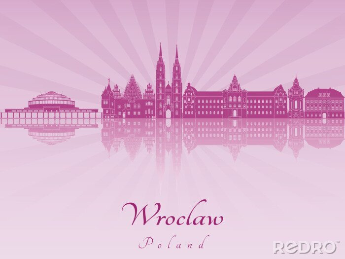 Bild Violettes Panorama von Wrocław