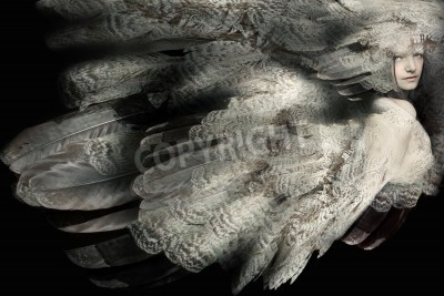 Bild Vogel-Frau Surrealismus