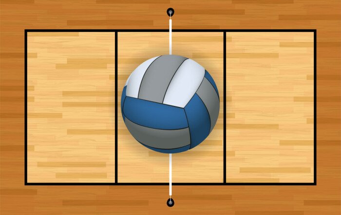Bild Volleyball und Platz Hintergrund Illustration