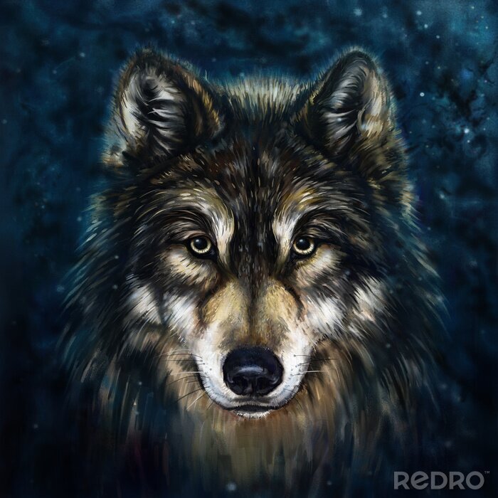 Bild Vorderseite des Wolfskopfes