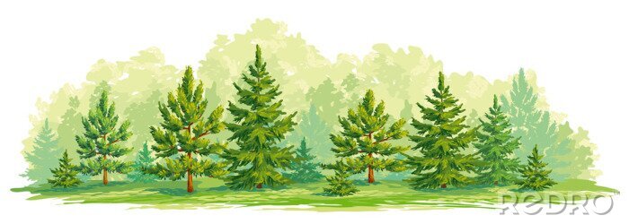 Bild Wald gemalt