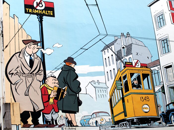 Bild Wandmalerei in Brüssel