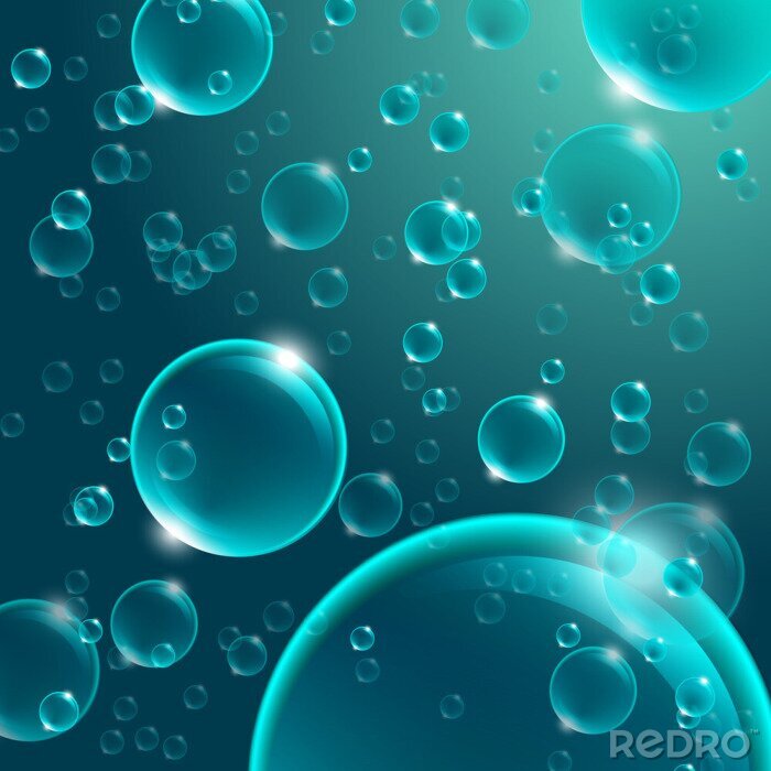 Bild Wasserblasen 3D