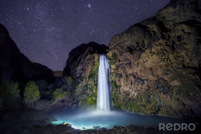 Bild Wasserfall im Sternenlicht