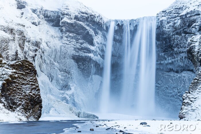Bild Wasserfall im Winter