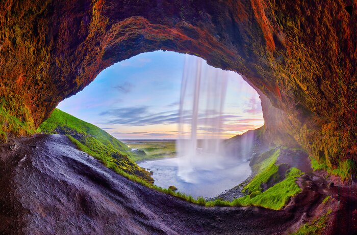Bild Wasserfall Seljalandsfoss