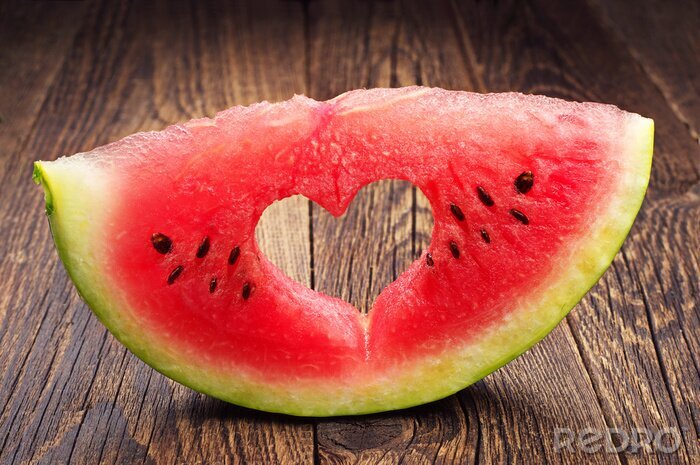Bild Wassermelone und Herz
